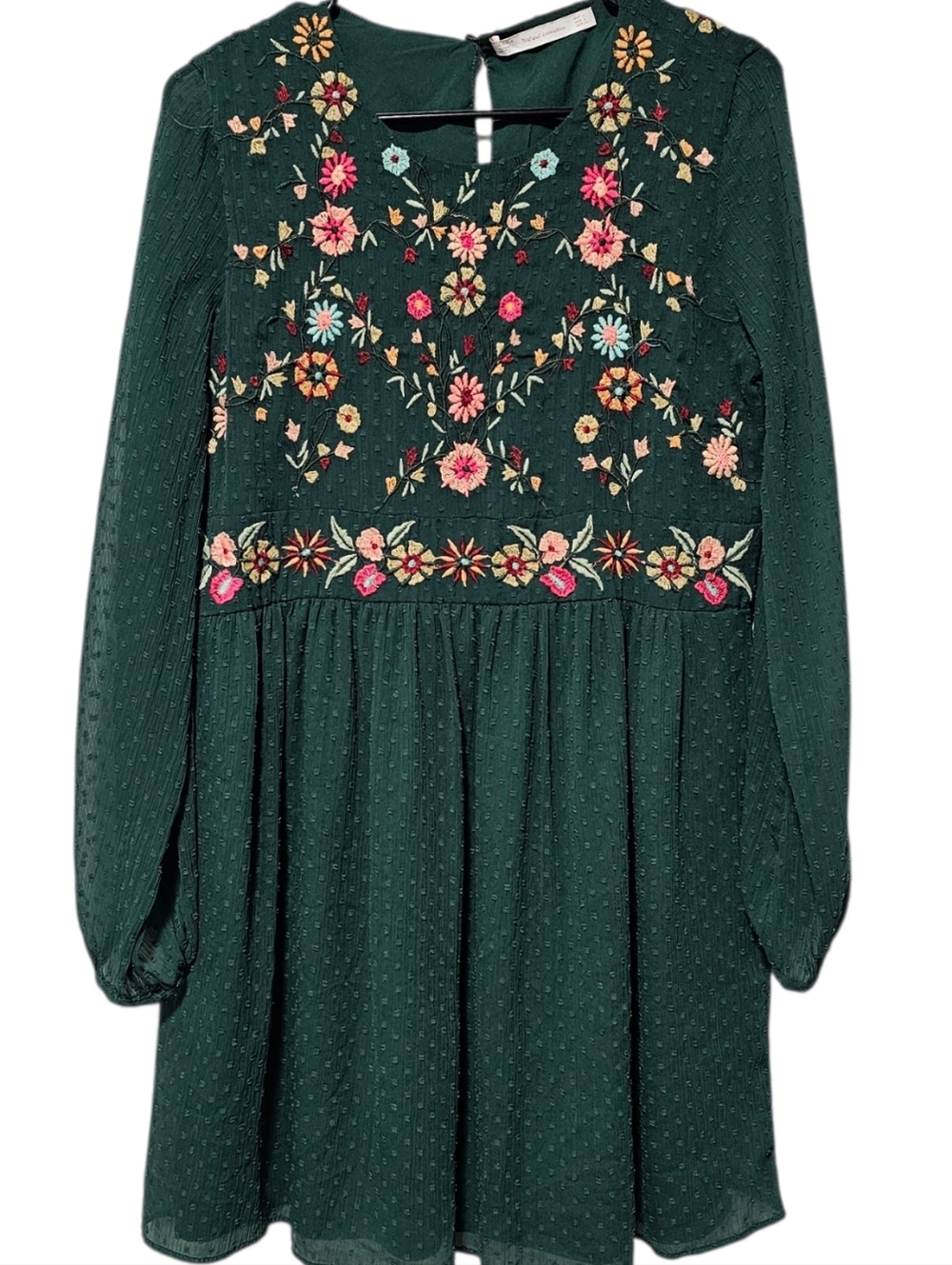 Zara Trafaluc Collection Wimen's Green Woodland Fairy Dress Size L